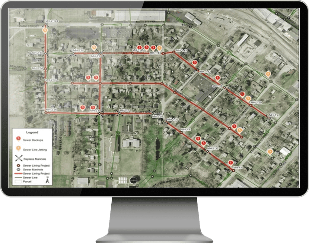 GIS Mapping Services Screen